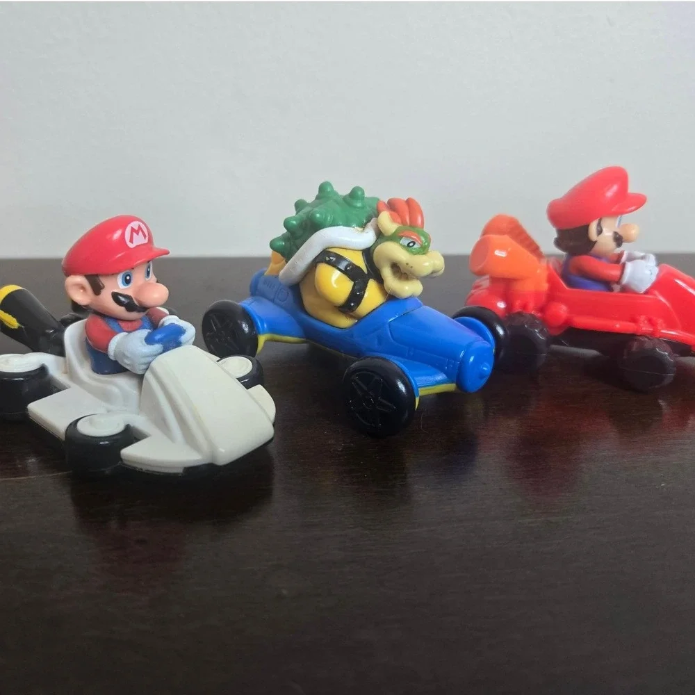 Nintendo Mario‎ Kart Toy Cars Kids OS Multicolor Good Bowser Mario Lot 3pc